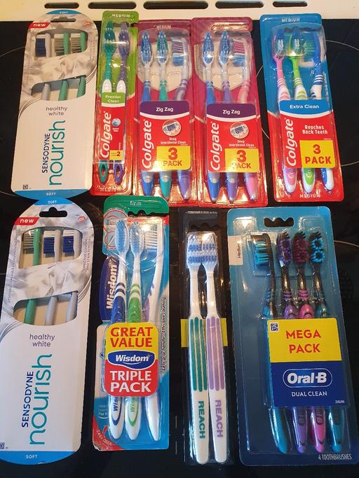  — toothbrush packs x 9