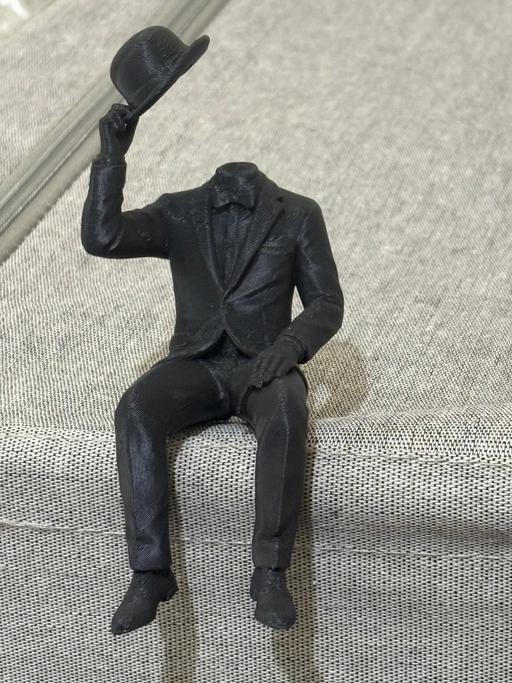  — Headless Gentleman Seated Figurine Black art