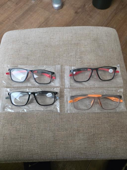  — 4 PAIRS OF GLASSES. +3.00.....NEW