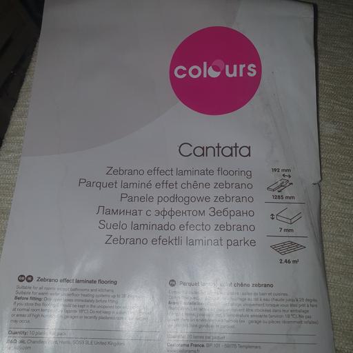  — Cantata Zebrano Effect Laminate Flooring,New