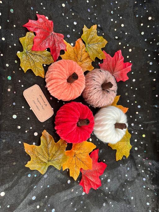  — Handmade Pumpkin Decorations Set of 4