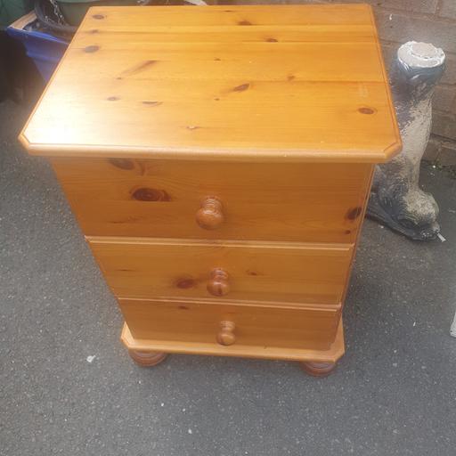  — Pine Bedside Table. Headboard & ComputerTable