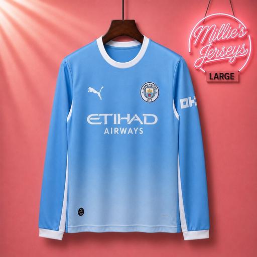  — Manchester City 26/27 Long Sleeve Home Jersey