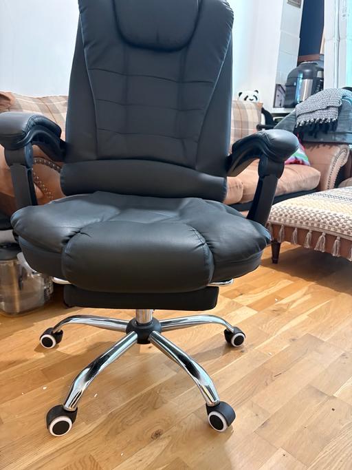  — Massage office chair with footrest