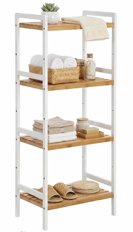  — 4-Tier Bamboo Storage Rack 45 x 31.5 x 111 cm