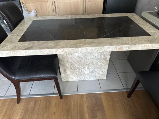  — Marble dining table only