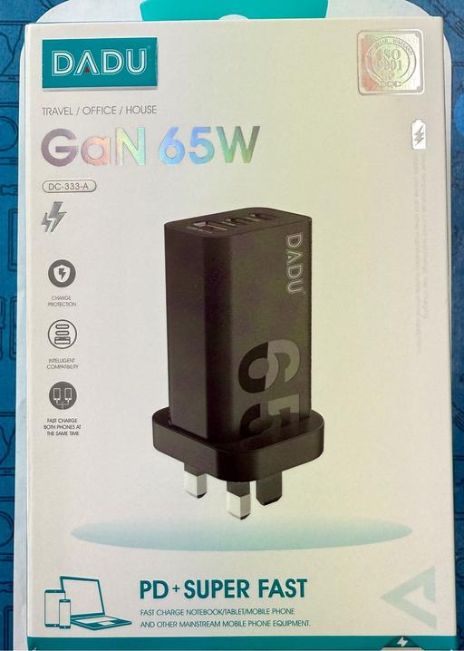  — DADU GaN 65W Super Fast Dual PD+ USB Charger