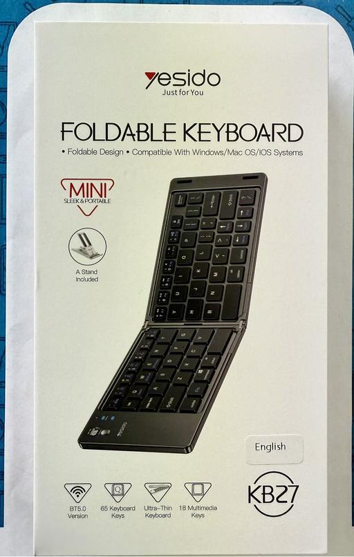 — YESIDO KB27 Foldable Mini Wireless Keyboard