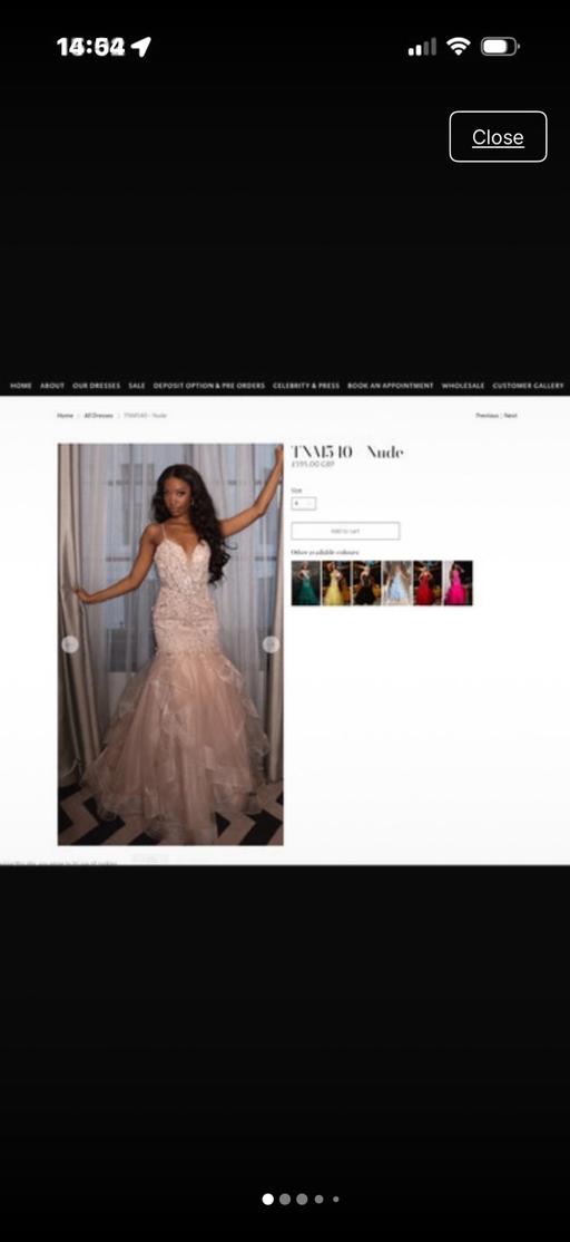  — champagne sequin fishtail style prom dress