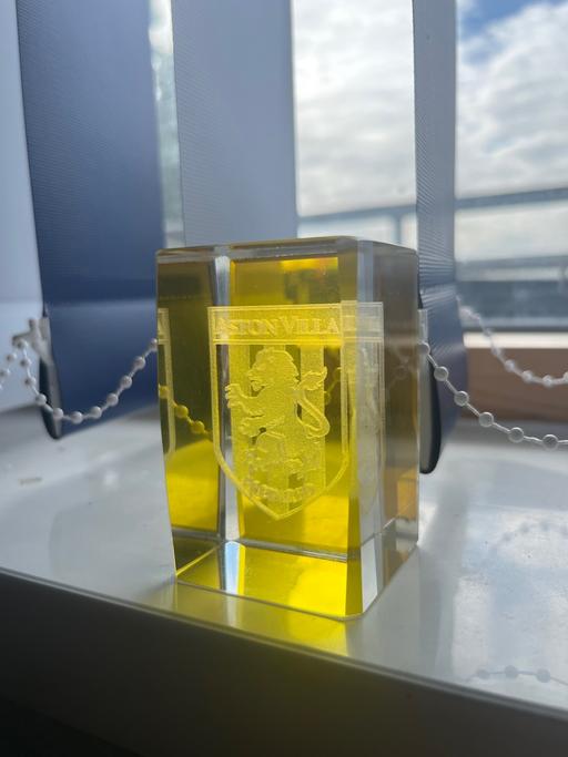  — Aston Villa Glass Paperweight