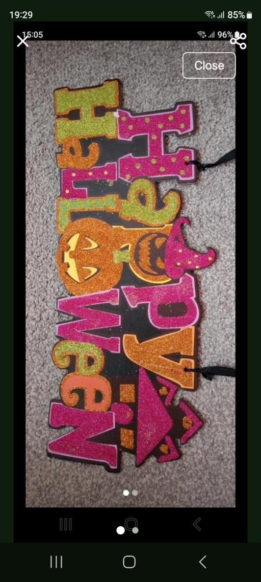  — Halloween glitter decoration