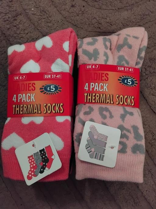  — 4 pk  ladies thermal.socks