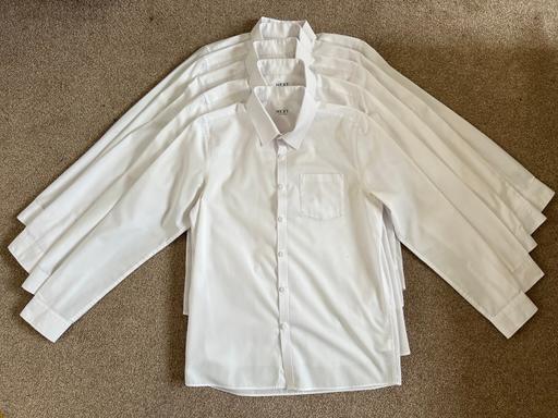  — 5 x Next white shirts 13 years