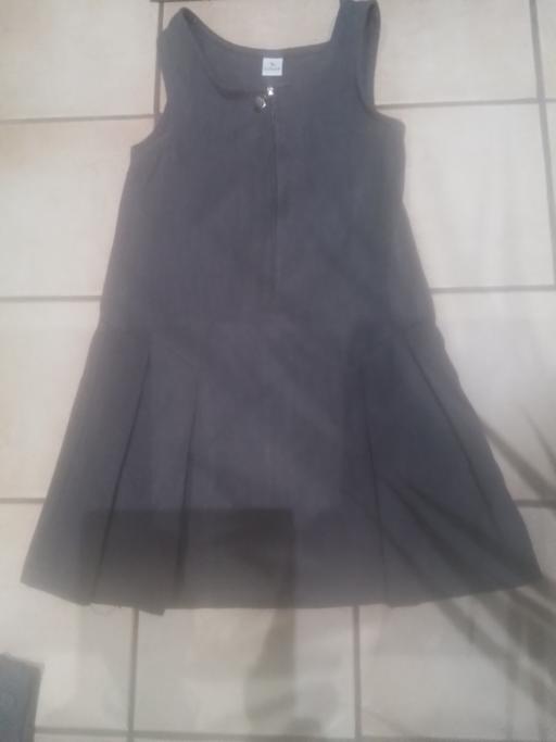  — GIRLS TU GREY SCHOOL PINAFORE DRESS