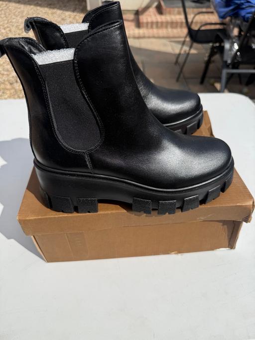  — Natural leather autumn ankle w
