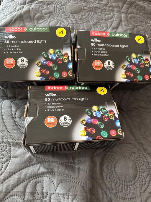  — 3 packs multicoloured Christmas lights