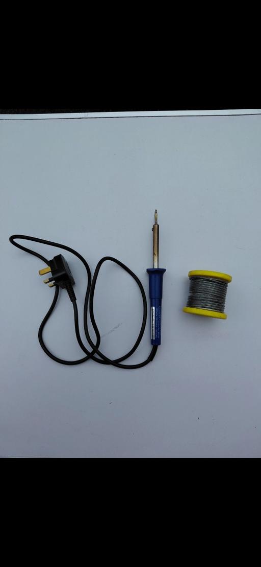  — DRAPER SOLDERING IRON AND LEAD SOLDER.