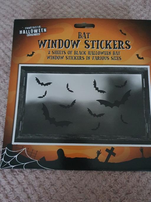  — halloween window reusable stickes x2 pack