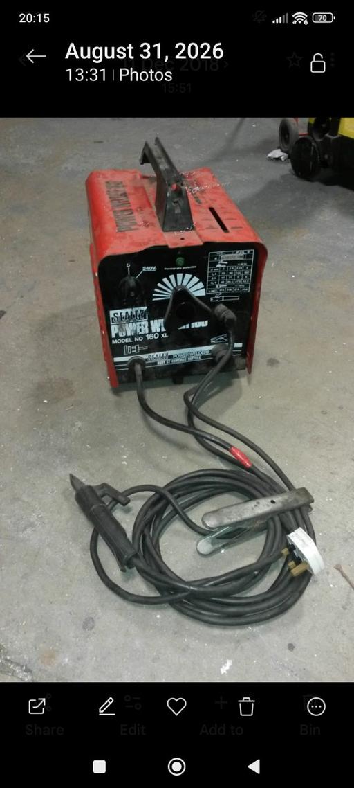  — arc welder was working...sold untested