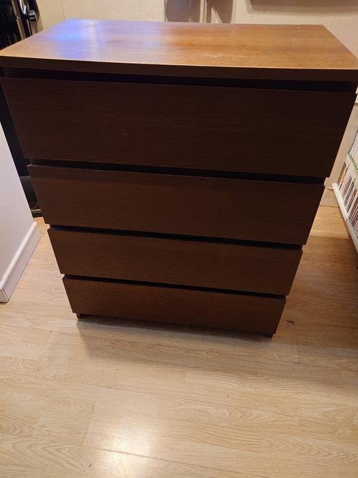  — 4 tier solid wooden drawers unit