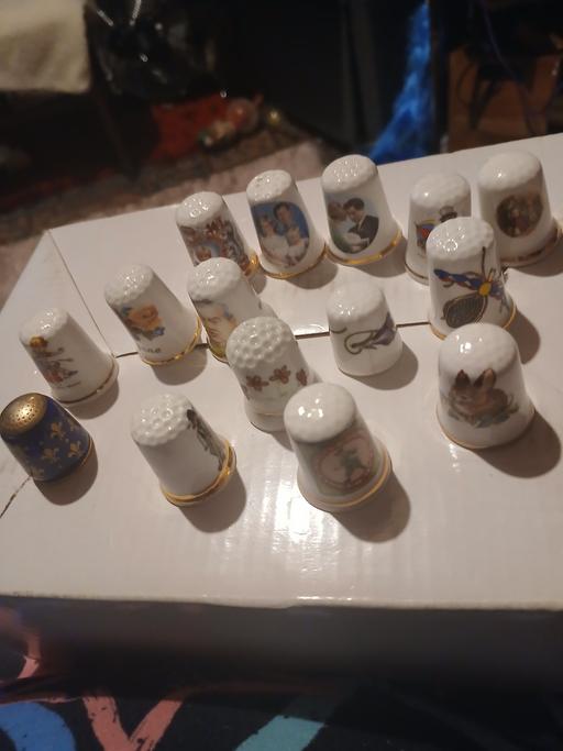  — 15 bone China thimbles