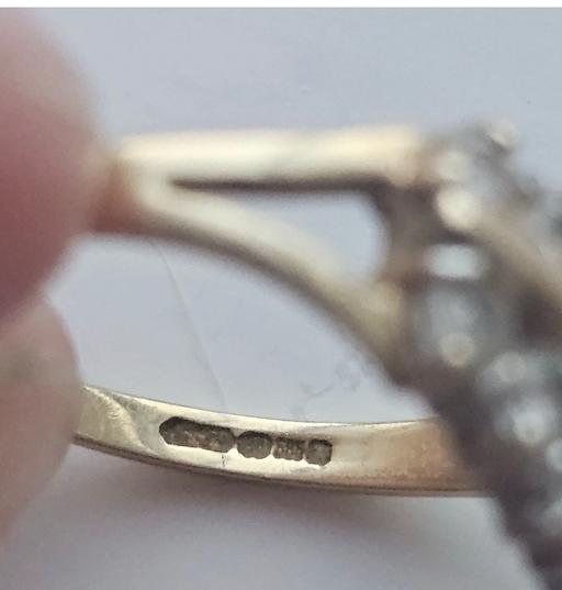 — 14KT 585 Wishbone V shape ring 2.41 grams