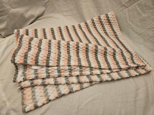  — Striped Baby Girl Blanket
