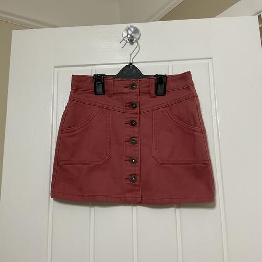  — Girls Pink Denim Skirt New