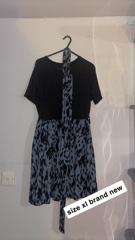  — Blue and black womens dress