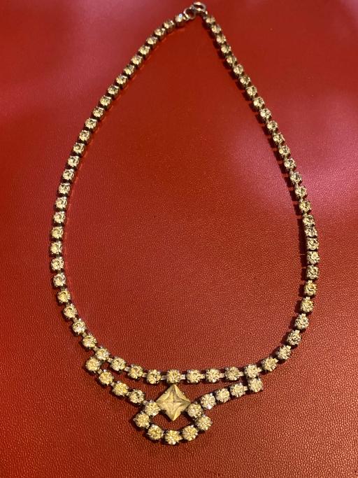  — Silver vvs1 paste diamond necklace 33.11ct.
