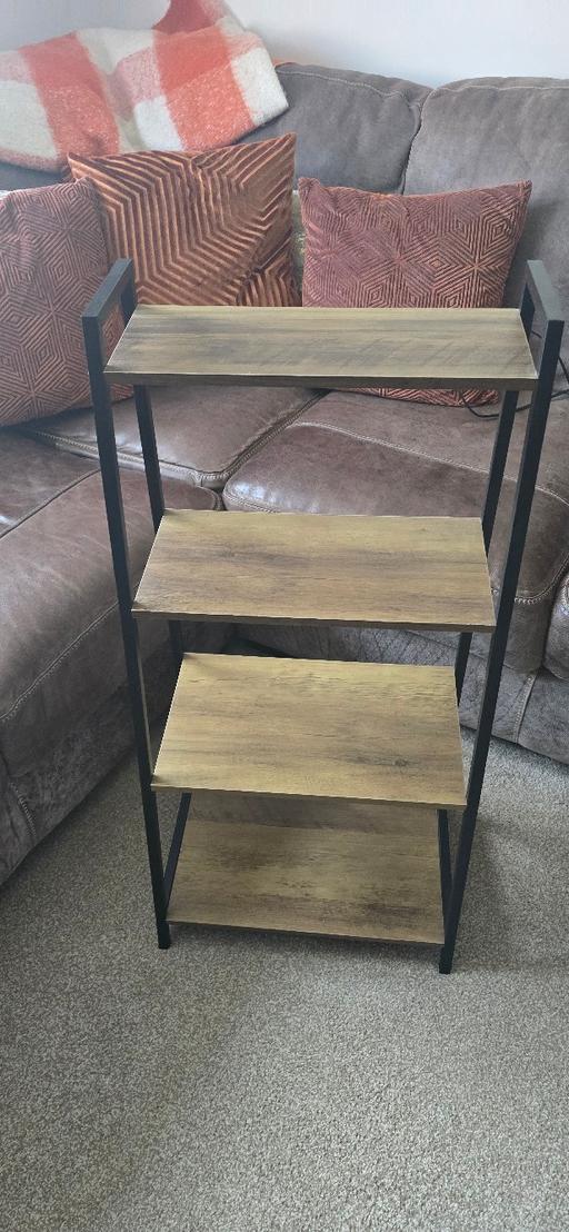  — Wooden Effect 4-Tier Shelf Unit – Good Condit