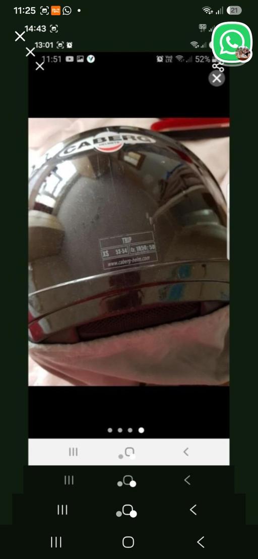  — CRASH HELMET WITH CARRY COVER SIZE AS SHOWN