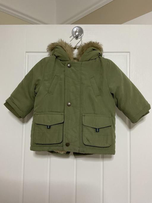  — Baby Jacket with Fur Trim Hood New