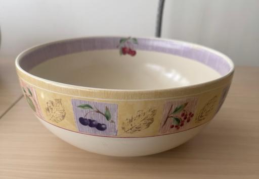  — 2 large Marks & Spencer wild fruits bowls