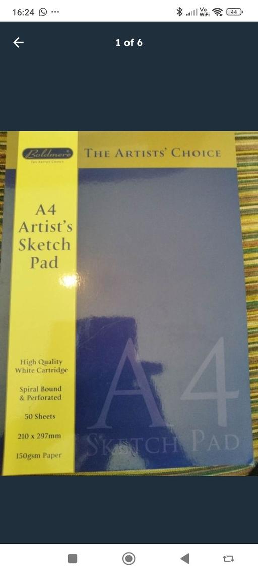  — Baldmere A4 Artist's Sketch Pad – New, 50 She