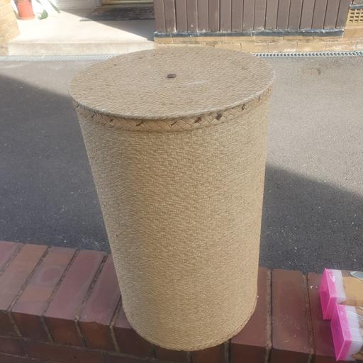  — Vintage Wicker Basket, 31 x 13 inches , Good