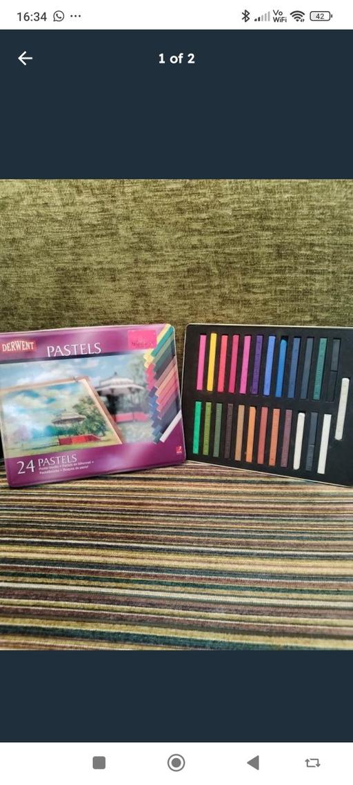  — Derwent Pastels Set - 24 Vibrant Colours, Bar