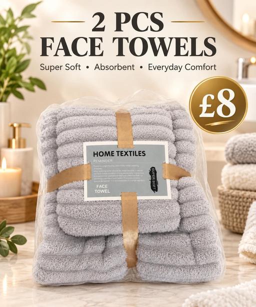  — 2psc face towels