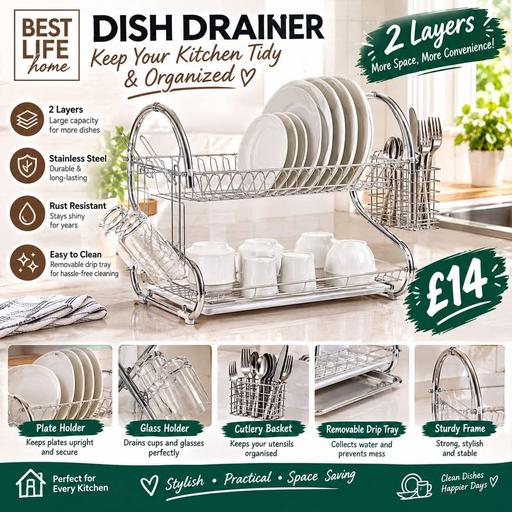  — Dish drainer