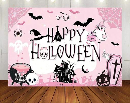  — halloween backdrop 3ft x 5ft. new