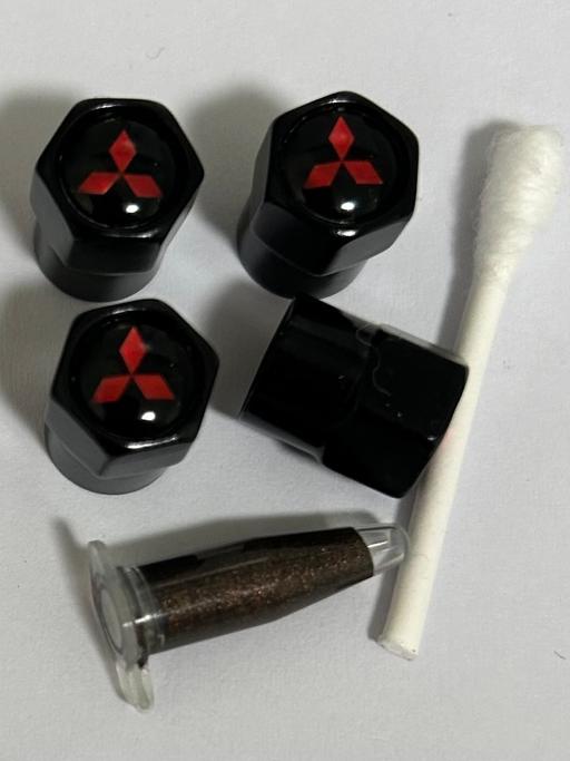  — Mitsubishi Chrome Tyre valve caps with grease