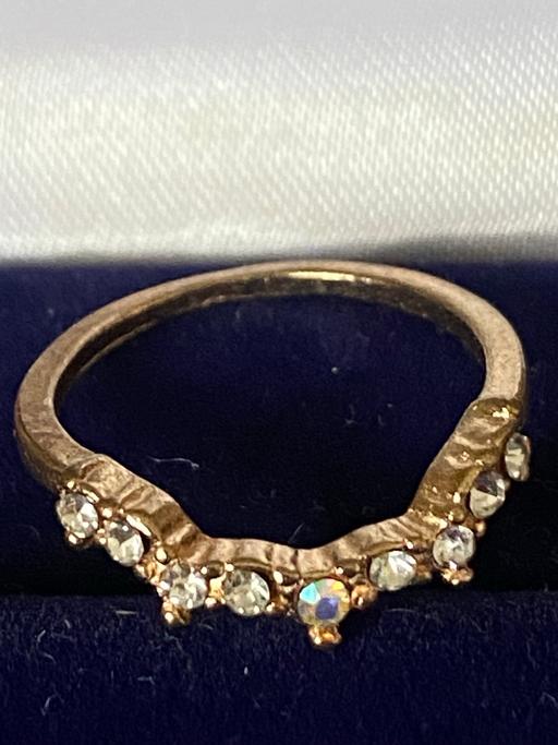  — 9ct gold plate cubic zirconia ring 0.04ct