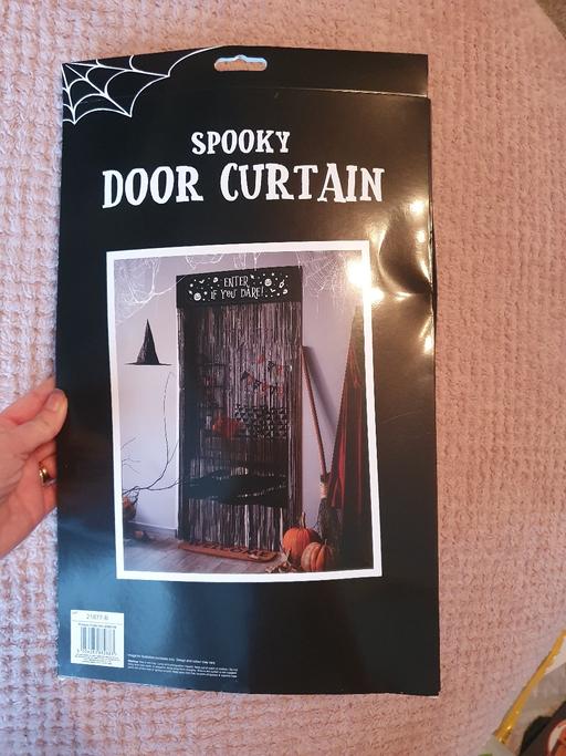  — halloween door curtain