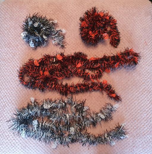 — halloween tinsel x4 pieces