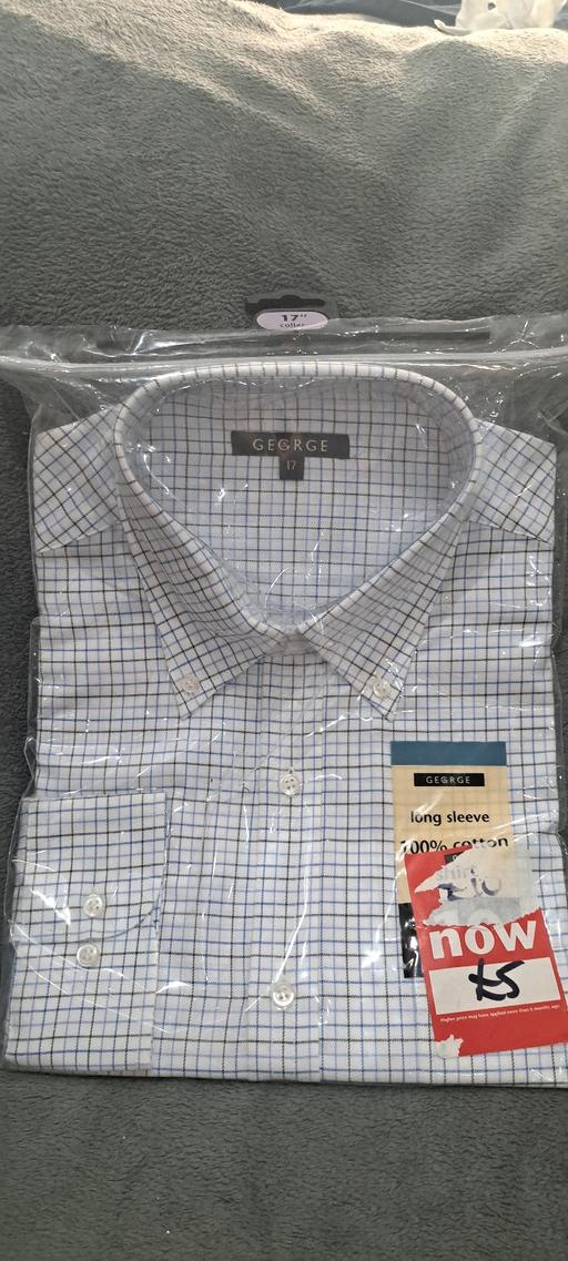  — George long sleeve cotton 17 collar