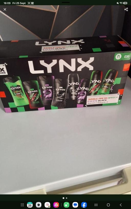  — lynx gift set.. no offers..