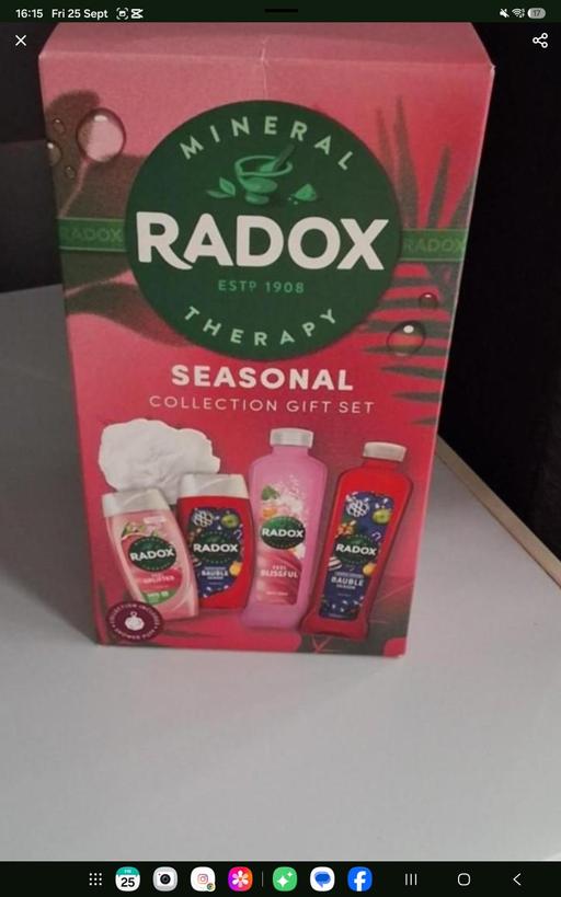  — Radox gift set.. no offers..