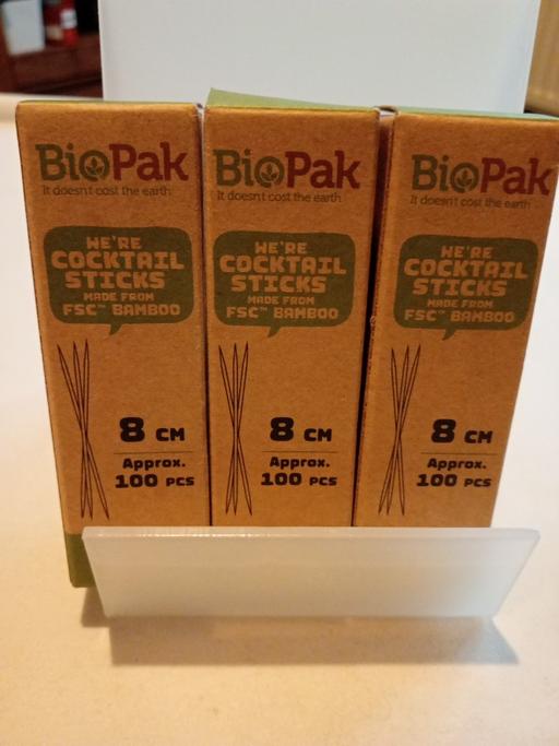  — 3 boxes of 100 COCKTAIL STICKS