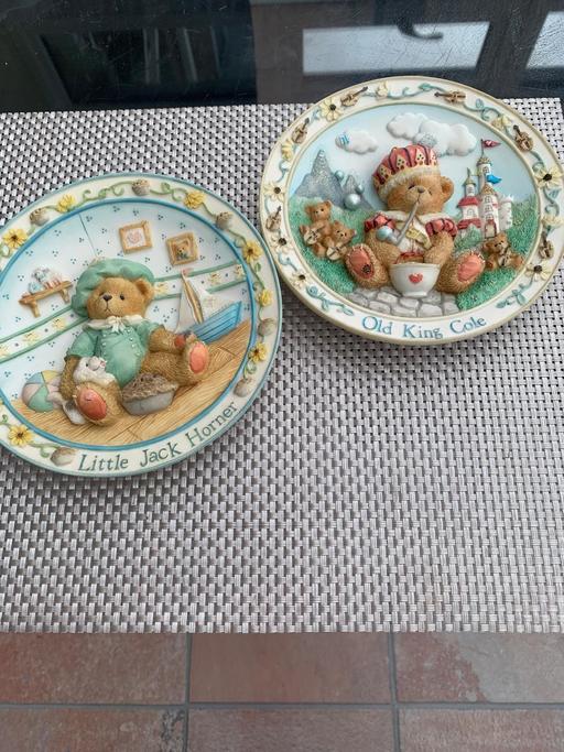  — cherish teddy plates