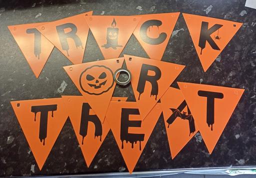  — trick or treat banner. new